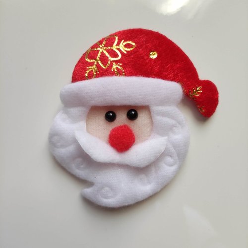 Applique matelassée pere noel 8*8cm