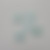 Lot de 5 petites fleurs fleur satin 20mm vert pastel