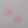 Lot de 2 oursons  satin 30*35mm rose
