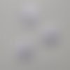 Lot de 3 fleurs satin 33mm blanc
