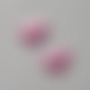 Lot de 2 appliques papillon satin rose 35*25mm