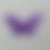 Double papillon voile et perle 60*50mm mauve
