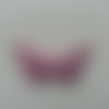 Applique papillon pailleté 40*25mm rose