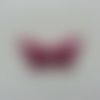 Applique papillon pailleté 40*25mm rose fuchsia