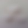 Lot de 3 appliques coeur satin blanc