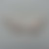 Applique ailes d'ange en tisu pailleté  65*35mm blanc