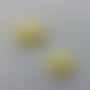 Lot de 2 etoiles  matelassée pailletée jaune 33mm