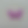 Double papillon voile et perle 45mm mauve