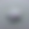 Étoile matelassée pailletée blanc  40mm