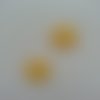 Lot de 2 étoiles en tissu de 20mm jaune