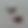 Lot de 2 étoiles en tissu matelassé de 25mm argent