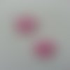 Lot de 2 étoiles en tissu de 20mm rose bonbon