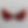 Applique ailes d'ange en tissu brillant 50*30mm rouge