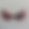 Applique ailes d'ange en tissu brillant 50*30mm rose