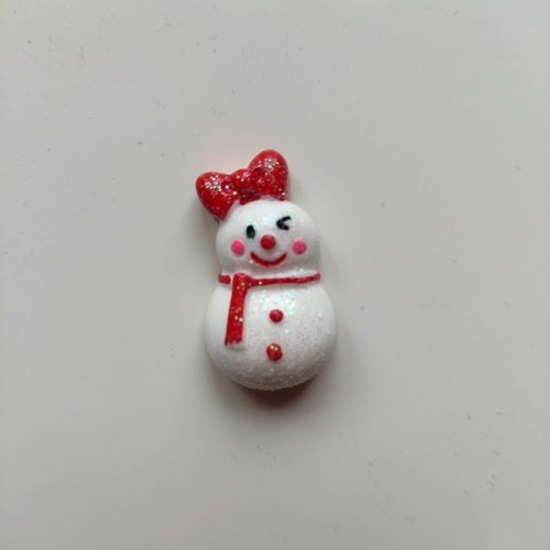 Bonhomme de neige en resine noel 16*26mm