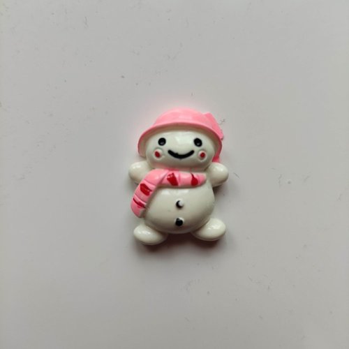 Bonhomme de neige en resine noel  20*28mm