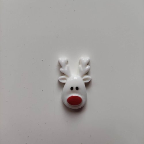 Tête de renne de noel en resine  15*23mm