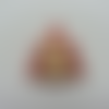 Sapin en bois fond rouge et blanc 35*45mm