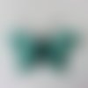 Papillon en tissu vert 35*45mm