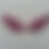 Applique ailes d'ange en tisu pailleté  65*35mm rose