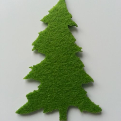 Sapin en feutrine vert moyen 60*90mm