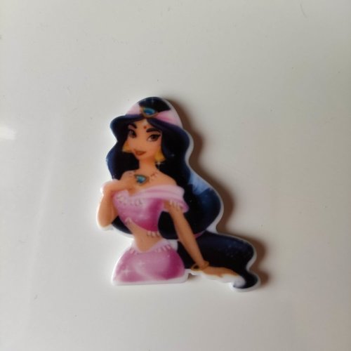 Cabochon plat en résine  princesse 1001 nuits jasmine  30*35mm