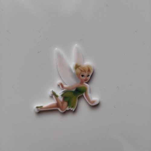 Cabochon plat en résine fée clochette 41*31mm