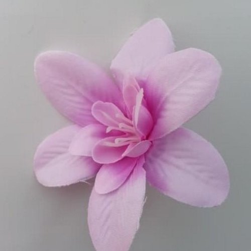 Orchidée artificielle en tissu mauve