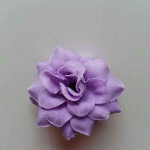 Fleur en tissu de 50mm mauve