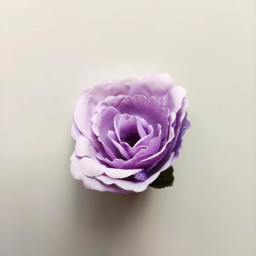 Tête de fleur artificielle en tissu 50mm mauve