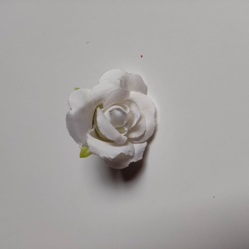 Jolie rose en tissu 40mm ivoire