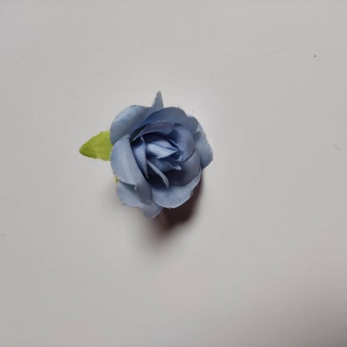Jolie rose en tissu 40mm bleu ciel
