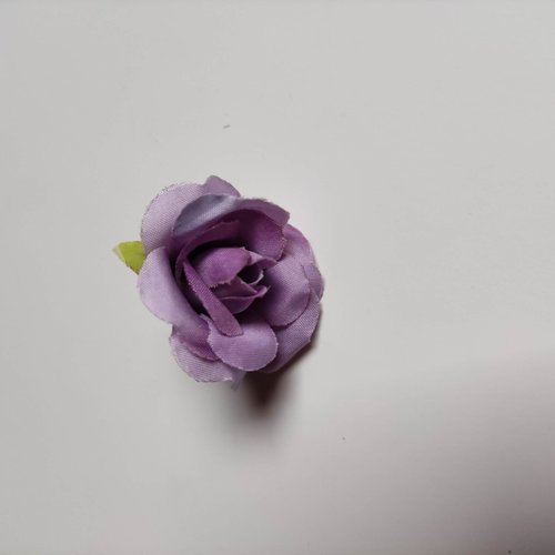 Jolie rose en tissu 40mm mauve