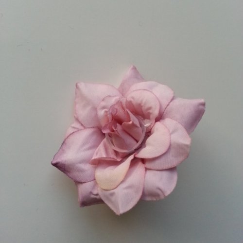 Fleur en tissu de 40mm mauve