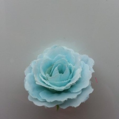 Fleur en tissu 35mm bleu ciel