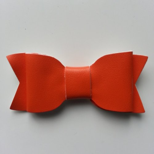 Noeud simili  70*30mm orange
