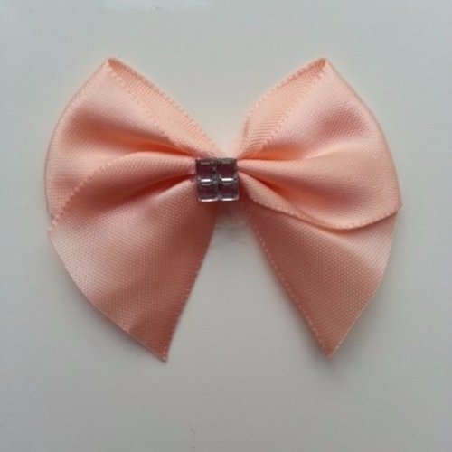 Noeud en satin 50mm pêche