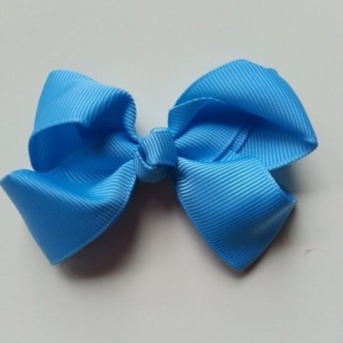 Gros noeud en ruban grosgrain  70*45mm bleu