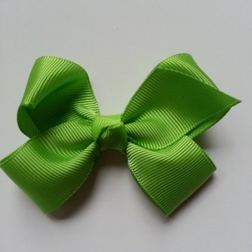 Gros noeud en ruban grosgrain  70*45mm vert