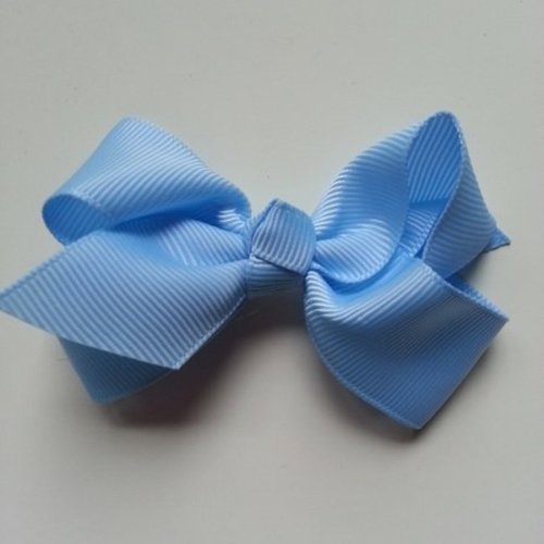 Gros noeud en ruban grosgrain  70*45mm bleu ciel