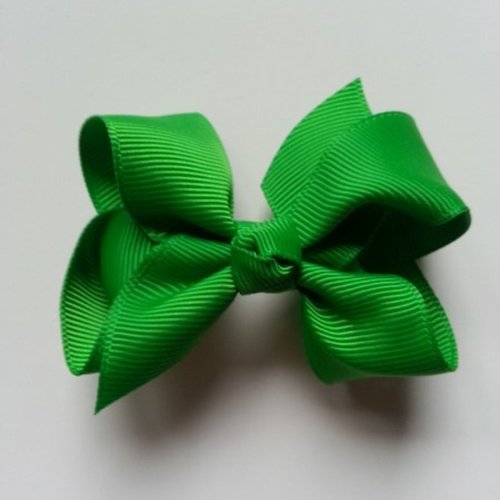 Gros noeud en ruban grosgrain  70*45mm vert sapin