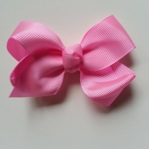 Gros noeud en ruban grosgrain  70*45mm rose