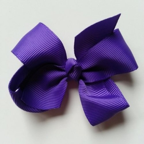 Gros noeud en ruban grosgrain  70*45mm violet