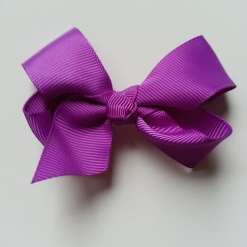 Gros noeud en ruban grosgrain  70*45mm violet