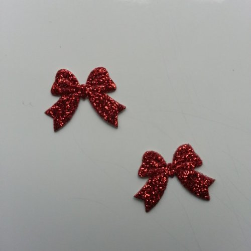 Lot de 2 noeuds en tissu de 20mm rouge