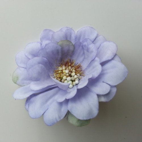Fleur artificielle en tissu 60mm  mauve
