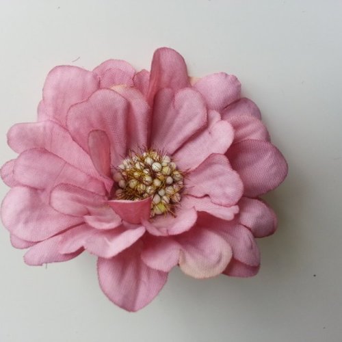 Fleur artificielle en tissu 60mm  vieux rose