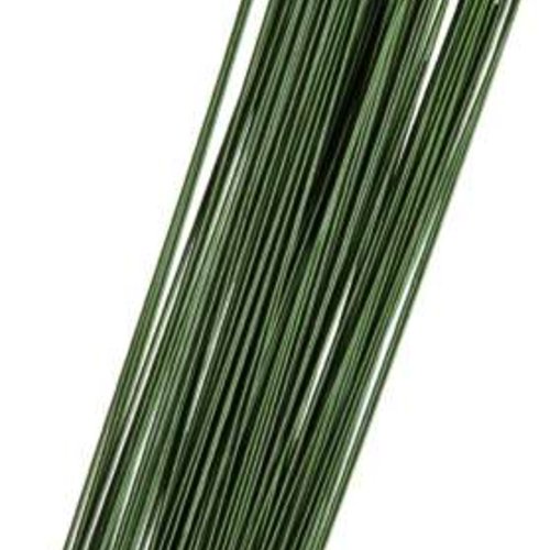 Lot de 5 fils de fer à tiger, vert de 0,08mm et de 40cm