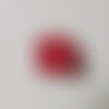Fleur en mousseline 40mm rouge