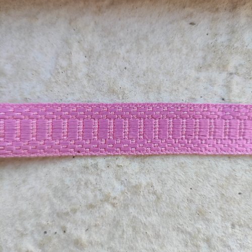 1 mètre de passementerie rose largeur 15mm